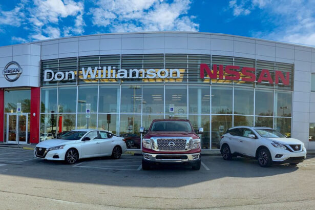 Don Williamson Nissan dealership showcasing a variety of Nissan vehicles and services